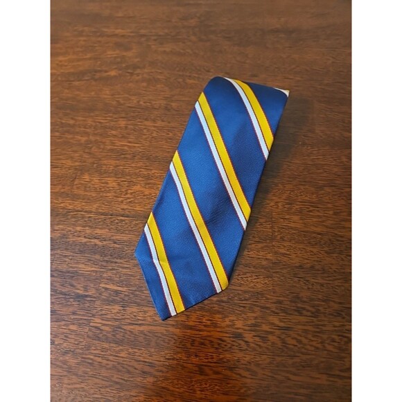 G S Harvale & Co Necktie Vintage Silk Mens Tie Red Maroon ADC Logo Corporate - Picture 2 of 4